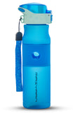 Hard Plastic Water Bottle - 600ml - BPA Free - Blue